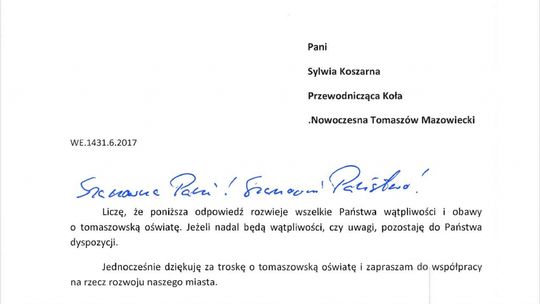 Listy do .N - o szkołach raz jeszcze