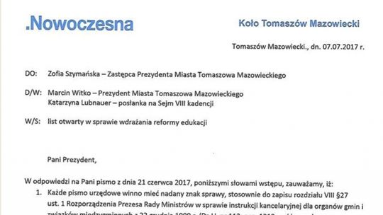 Listy od .N - oświatowych pytań ciąg dalszy
