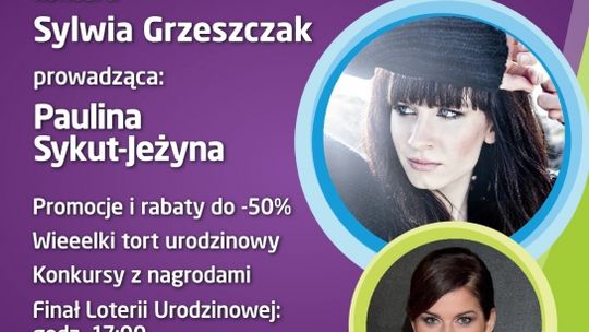 Losowanie Peugeota 301 i Sylwia Grzeszczak na 4 urodzinach Focus Mall Piotrków Trybunalski