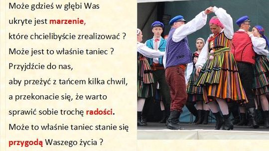 Lubisz tańczyć i śpiewać? Zapisz się do "Ciebłowian"