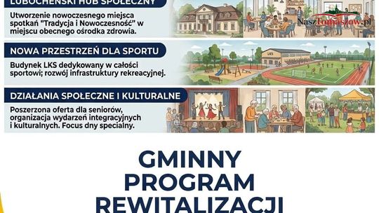Lubochnia z programem rewitalizacji. To otwiera drogę do milionów z funduszy