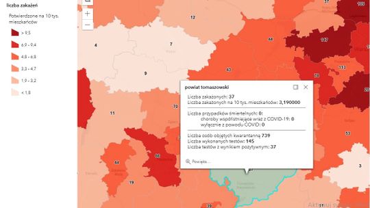 Mamy kolejnych 37 przypadków koronawirusa w powiecie tomaszowskim. Skala zakażeń Covid-19 zależy w 70-80 proc. od ludzkich zachowań