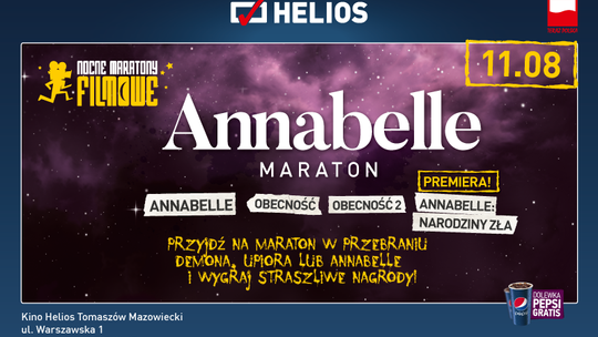 Maraton Annabelle w kinie Helios Tomaszów