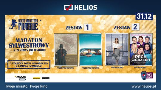 Maraton Sylwestrowy w kinie Helios