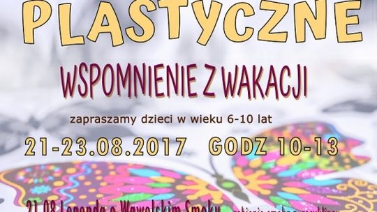 MCK zaprasza dzieci w wieku 6-10 lat na warsztaty plastyczne