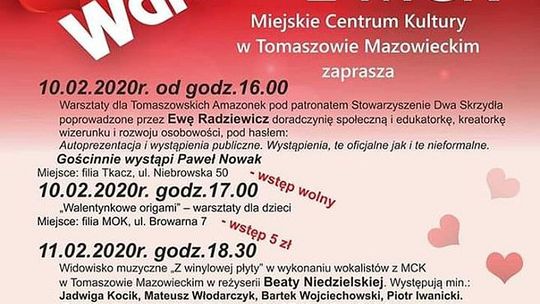 MCK zaprasza na Walentynkowy tydzień