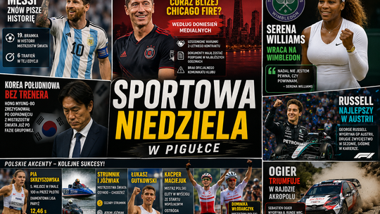 Messi znów pisze historię, Lewandowski blisko MLS, Russell wygrywa w Austrii