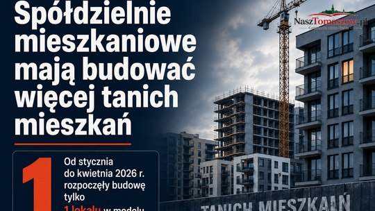 Miały budować tanie mieszkania. W tym roku rozpoczęły … jedno "M"