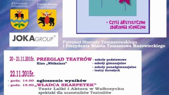 MIEJSKI OŚRODEK KULTURY zaprasza na X TOMASZOWSKIE TEATRALIA