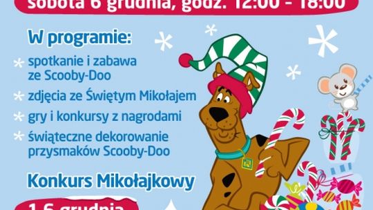 Mikołajki ze Scooby-Doo w Focus Mall Piotrków Trybunalski
