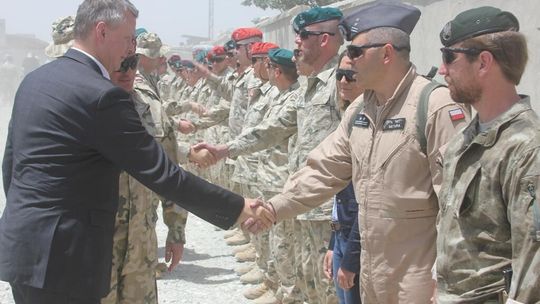 Minister Obrony Narodowej Tomasz Siemoniak z wizytą w Ghazni