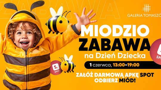 Miodzio zabawa na Dzień Dziecka w Galerii Tomaszów