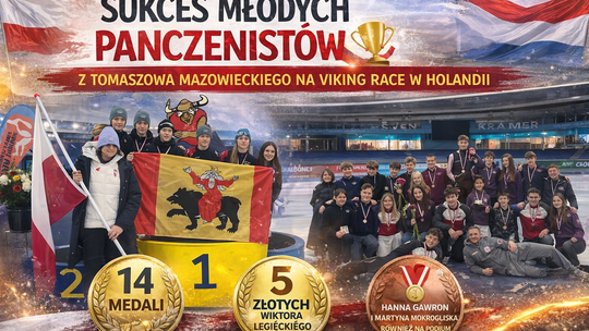 Młodzi panczeniści z Tomaszowa Mazowieckiego podbijają Holandię. Wielki sukces na Viking Race