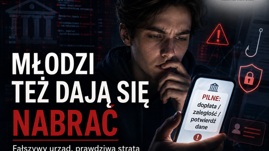 Młodzi w sieci czują się pewnie. I właśnie oni najczęściej tracą pieniądze na „fałszywy urząd”