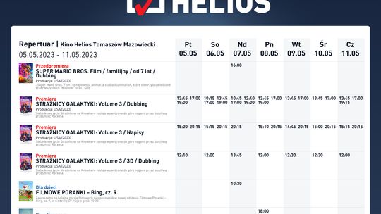 Moc hitów w majowym repertuarze kin Helios!