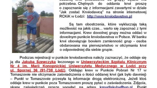 Możecie pomóc małemu Kubie
