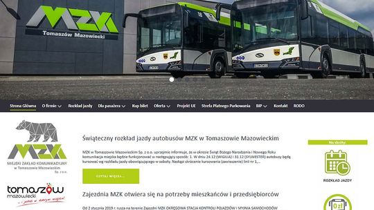 MZK ma nową stronę internetową