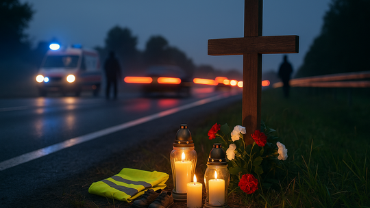 Na polskich drogach ginie średnio pięć osób dziennie