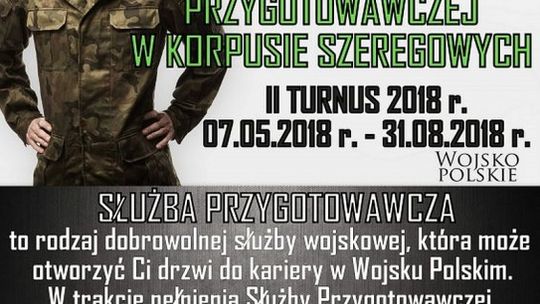 Nabór do służby przygotowawczej w korpusie szeregowych