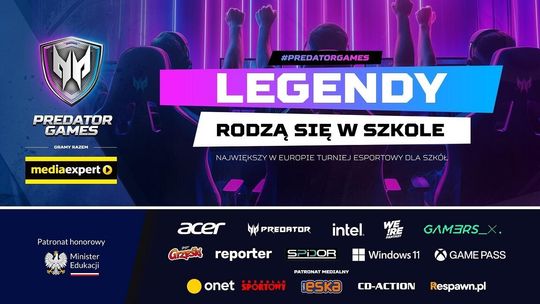 Największa w Europie platforma edukacyjna o esporcie i gamingu - startuje drugi sezon Predator Games. Fantastyczna inicjatywa dla szkół