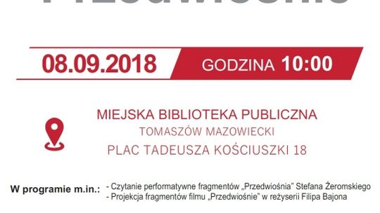 Narodowe Czytanie "Przedwiośnia"