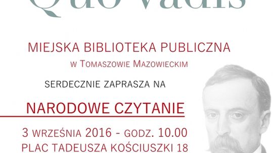 Narodowe Czytanie „Quo Vadis”