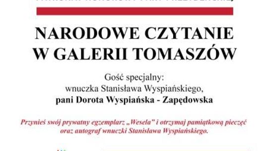 Narodowe Czytanie „ Wesela” z wnuczką Stanisława Wyspiańskiego