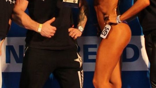 Natalia na najwyższym stopniu podium