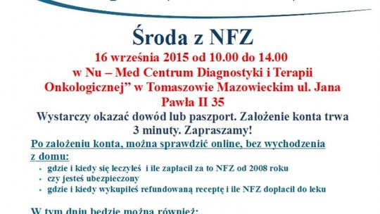 NFZ z dyżurem w Tomaszowie