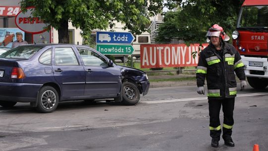 Nie zdążył przed radiowozem