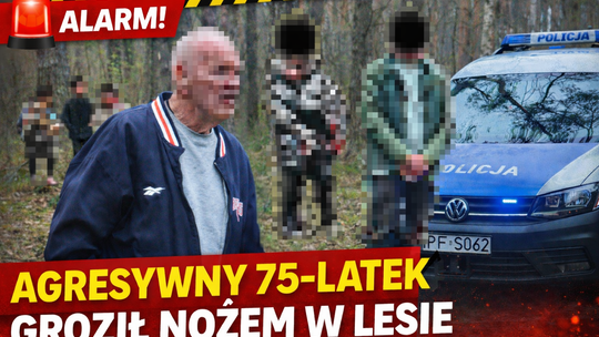 Niebezpieczne zdarzenie w lesie. Starszy mężczyzna groził nożem spacerowiczom