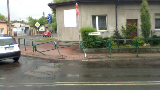 Niebezpieczny fragment ścieżki