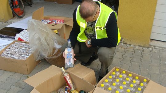 Nielegalny alkohol w garażu