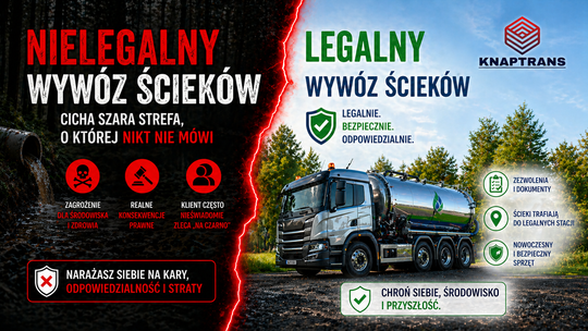 Nielegalny wywóz ścieków – cicha szara strefa, o której nikt nie mówi