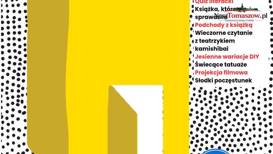 Noc Bibliotek w Tomaszowie. Podchody z książką i zabawa dla dzieci już 16 października