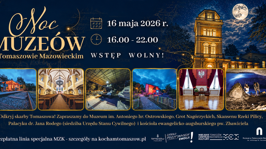 Noc Muzeów 2026 w Tomaszowie Mazowieckim. Sport, historia i miejskie skarby w jednym programie