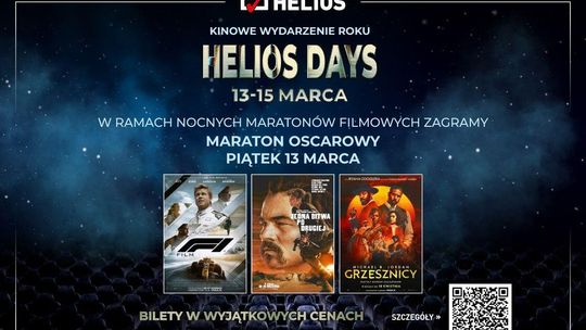 Noc pełna filmowych emocji. Helios zaprasza na Maraton Oscarowy