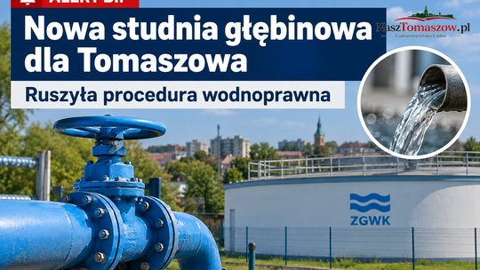Nowa studnia głębinowa dla Tomaszowa. Miasto chce sięgnąć po kolejne zasoby wody