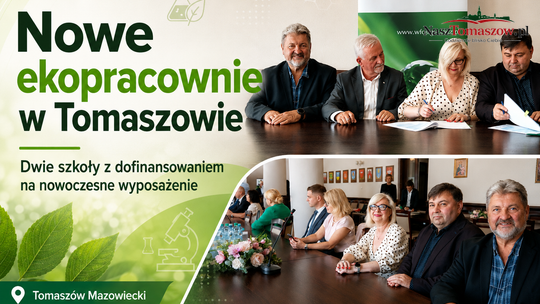 Nowe ekopracownie w Tomaszowie. Dwie szkoły z dofinansowaniem na nowoczesne wyposażenie