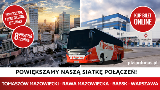 Nowe kursy do Tomaszowa Mazowieckiego! 