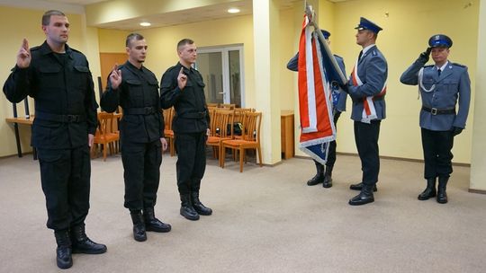 Nowi policjanci w Tomaszowie złożyli ślubowanie
