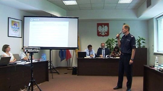 O mapie zagrożeń w czasie Sesji Rady Powiatu Tomaszowskiego
