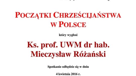 O początkach Chrześcijaństwa w Polsce