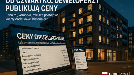 Od czwartku deweloperzy muszą publikować ceny oferowanych mieszkań