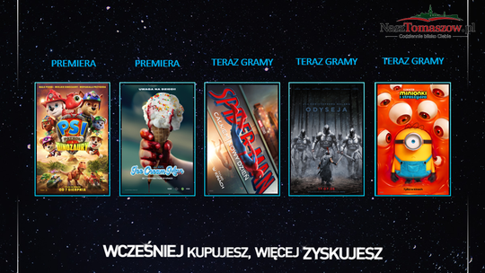 Od dinozaurów po „Łowcę androidów”. Filmowy sierpień w Heliosie w Tomaszowie