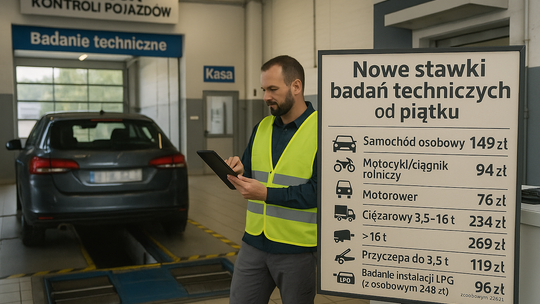 Od piątku obowiązują wyższe opłaty za obowiązkowe badanie techniczne pojazdów
