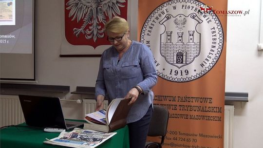 Odczyt mgr Zofii Zielińskiej "Prasa tomaszowska w zasobie Archiwum Państwowego