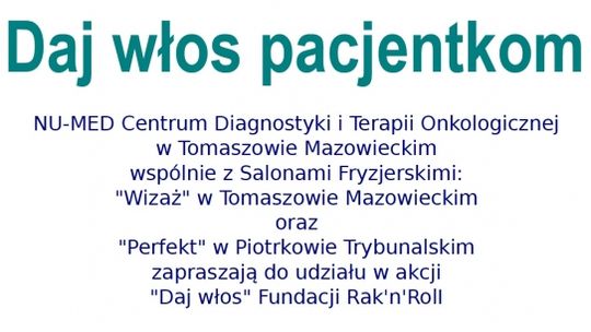 Oddać włosy w zacnym celu