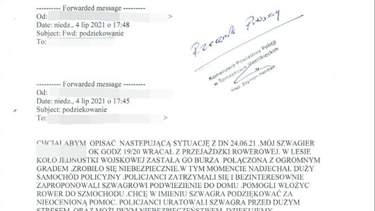 Ofiarnie ratowali Szwagra. Będzie medal, uścisk dłoni Starosty i Komendanta! Kto wie, może będą też kwiaty 