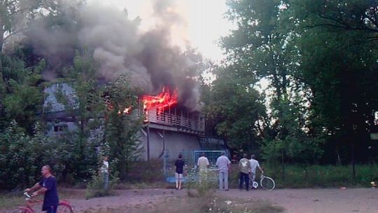 Ogień na przystani